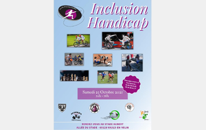 Journée Inclusion Handicap samedi 23 octobre 2021